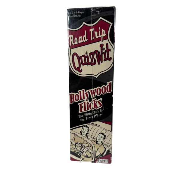 5 for $25| Road Trip QUIZWIT Hollywood Flicks Trivia Game Sealed Brand New - Picture 1 of 6